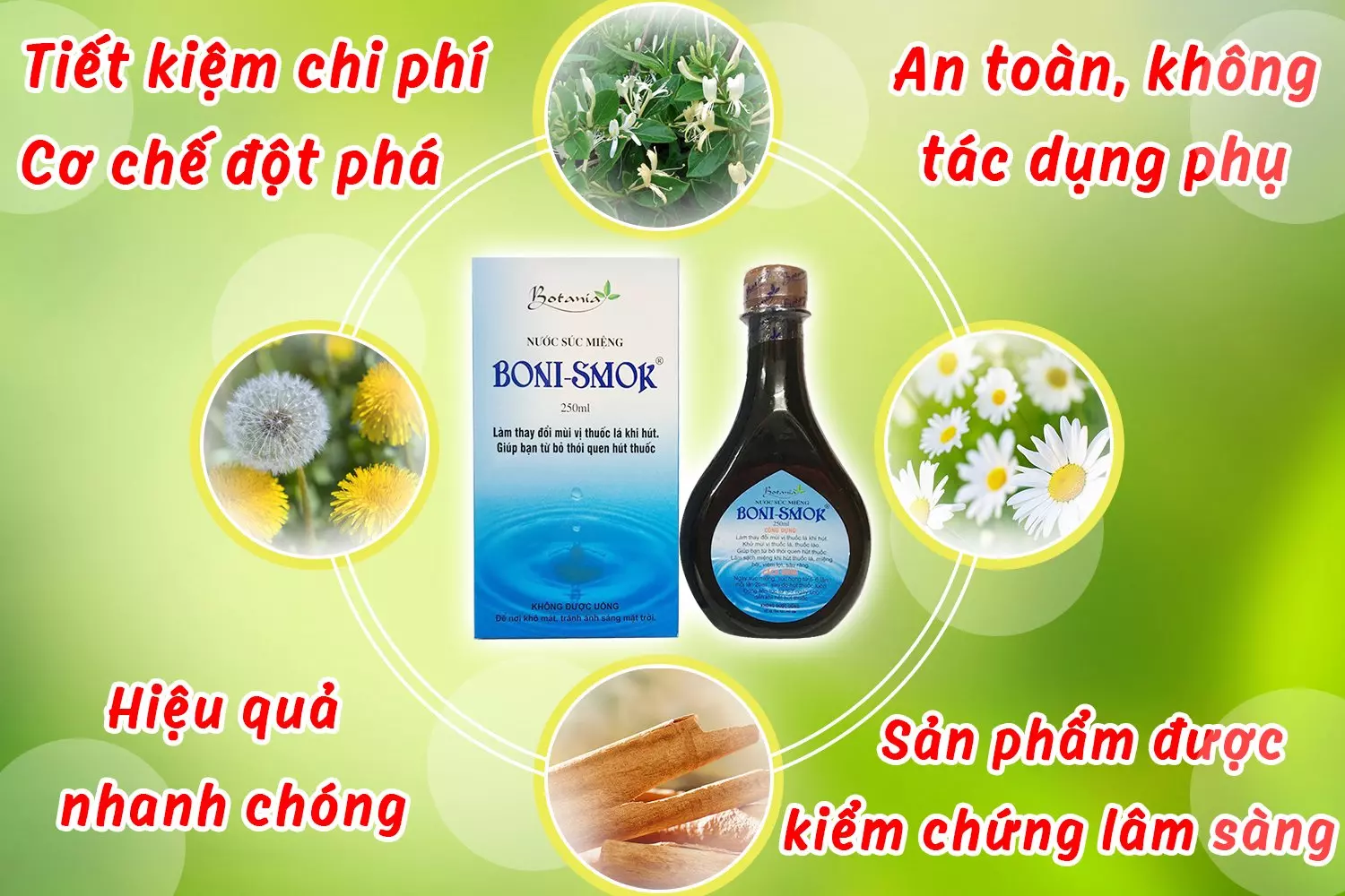 Boni-Smok có thành phần thảo dược rất an toàn